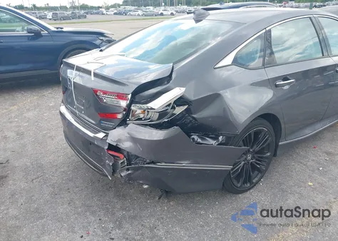 2022 Honda Accord Hybrid Touring из США, поврежденный, VIN 1HGCV3F91NA031010